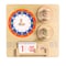Flash Furniture Bright Beginnings Commercial Grade STEAM Wall Activity Board with Natural Finish and Multicolor Accents, Telling Time MK-ME09609-GG - alternate 4